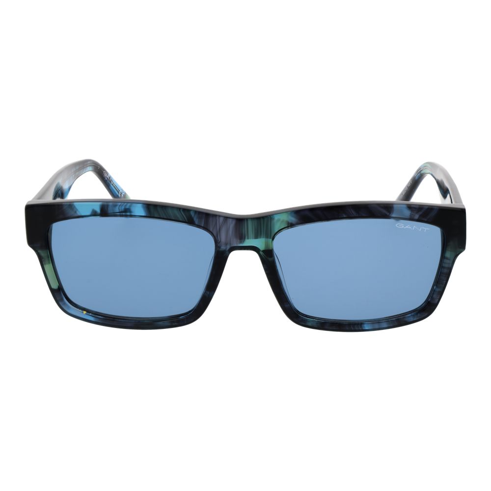 Gant Rectangle Non-Polarized Dark-Tint Acetate Sunglasses - Blue