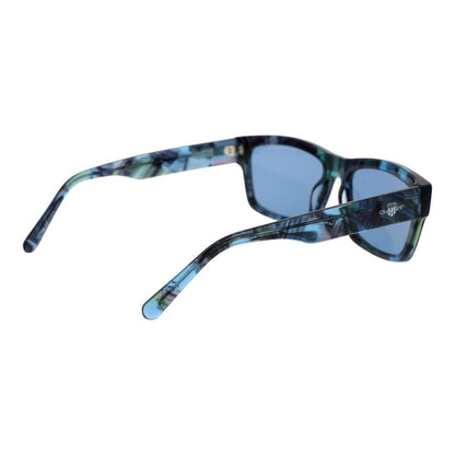 Gant Rectangle Non-Polarized Dark-Tint Acetate Sunglasses - Blue