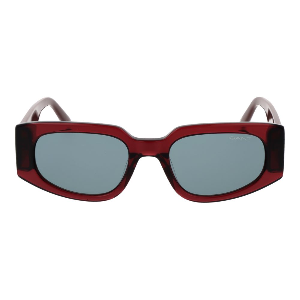 Gant Oval Non-Polarized Medium-Tint Acetate Sunglasses - Burgundy