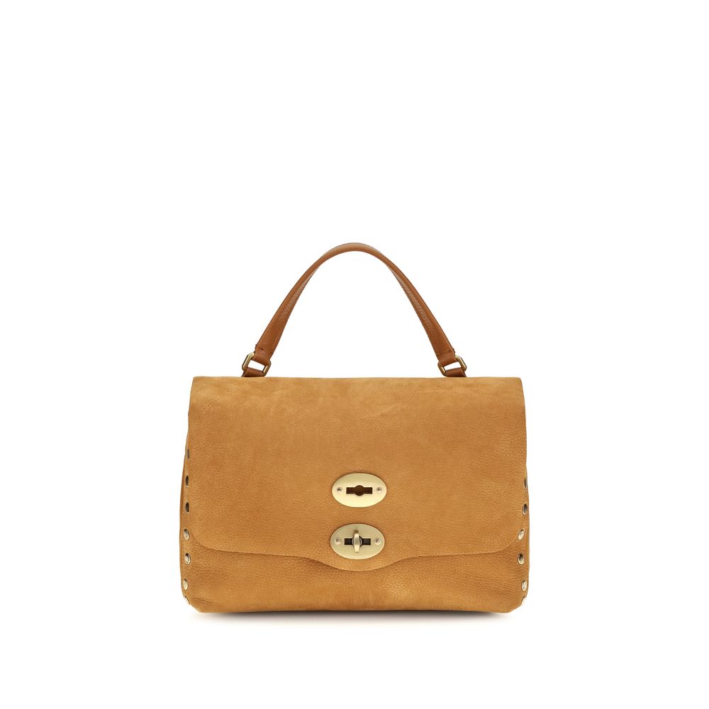 Shoulder Flap Bag by Zanellato for women in suede calf leather beige features an effortlessly chic silhouette with a secure flap, ample , and versatile shoulder-strap & handle for effortlessly chic everyday luxury.
