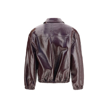 Bomber Jacket by Courrèges for women in acetate cotton & polyurethane bordeaux & signature features an on trend silhouette, showcasing refined pockets and a sophisticated shirt-collar neckline for a truly on trend finish.