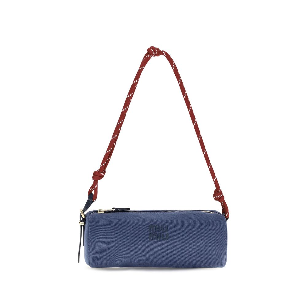 Wallet by Miu Miu for women in cotton blue features a sleek silhouette, showcasing the sleek Cotton Wallet design with sophisticated for a premium look.