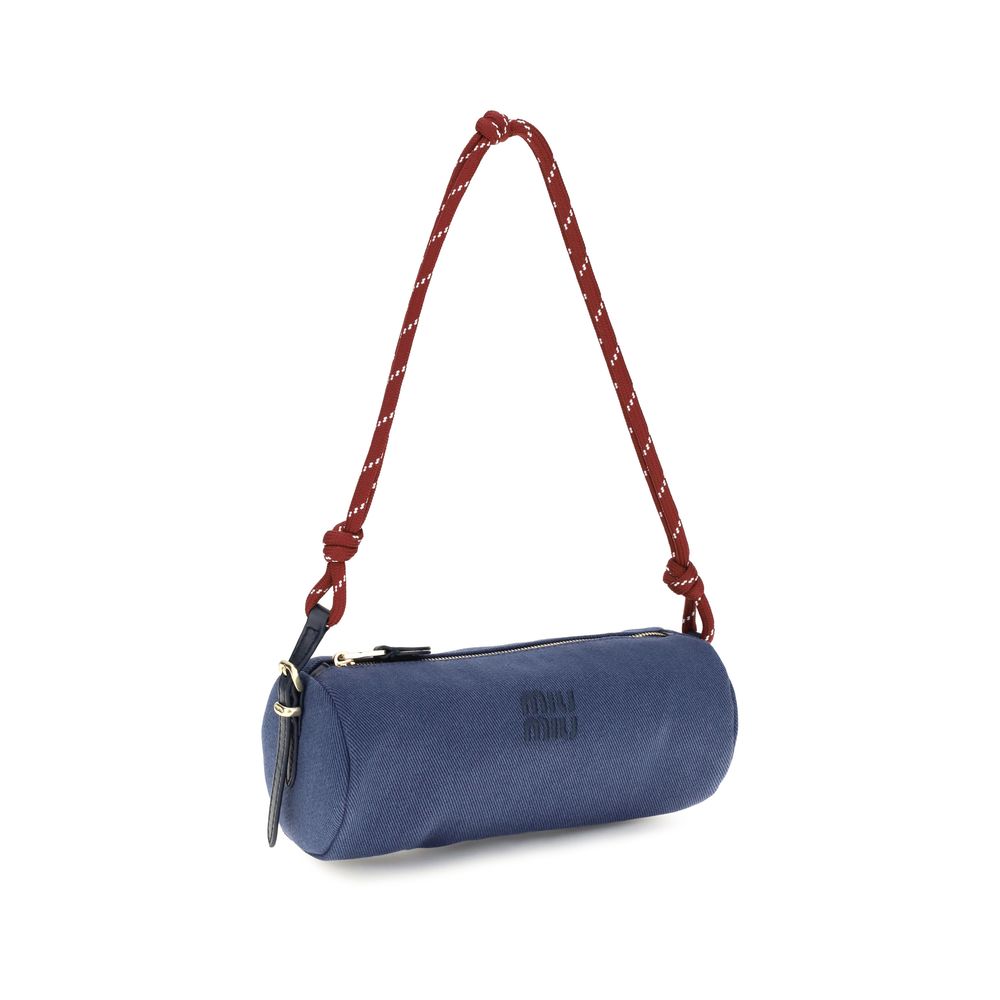 Wallet by Miu Miu for women in cotton blue presents a streamlined silhouette, showcasing the sophisticated design of the Cotton Wallet collection with functional .