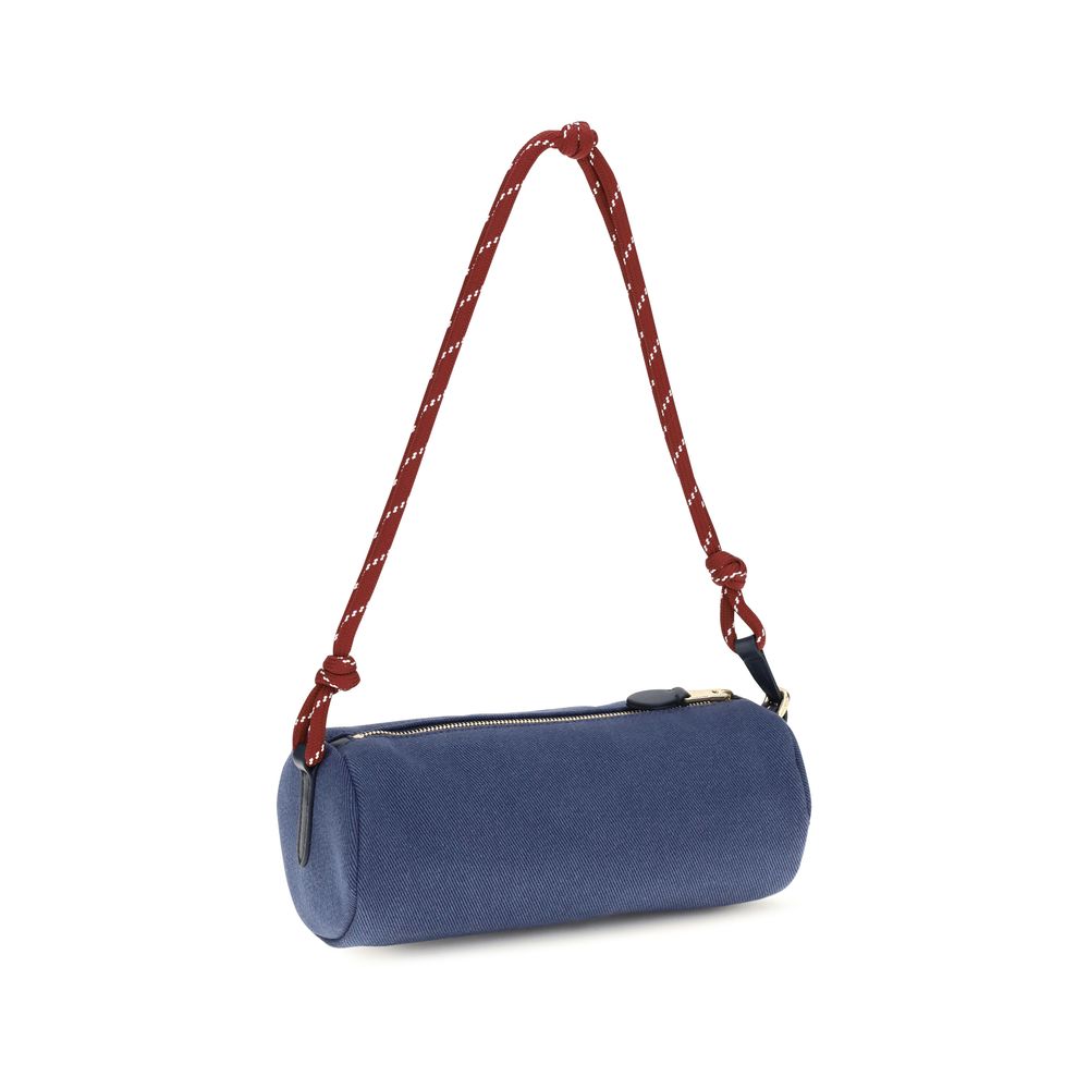 Wallet by Miu Miu for women in cotton blue showcases a distinguished silhouette, artfully capturing the essence of the distinguished Cotton Wallet design with functional .