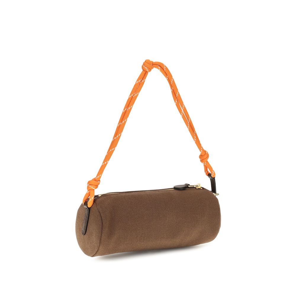 Wallet by Miu Miu for women in cotton brown showcases a distinguished silhouette, artfully capturing the essence of the distinguished Cotton Wallet design with functional .