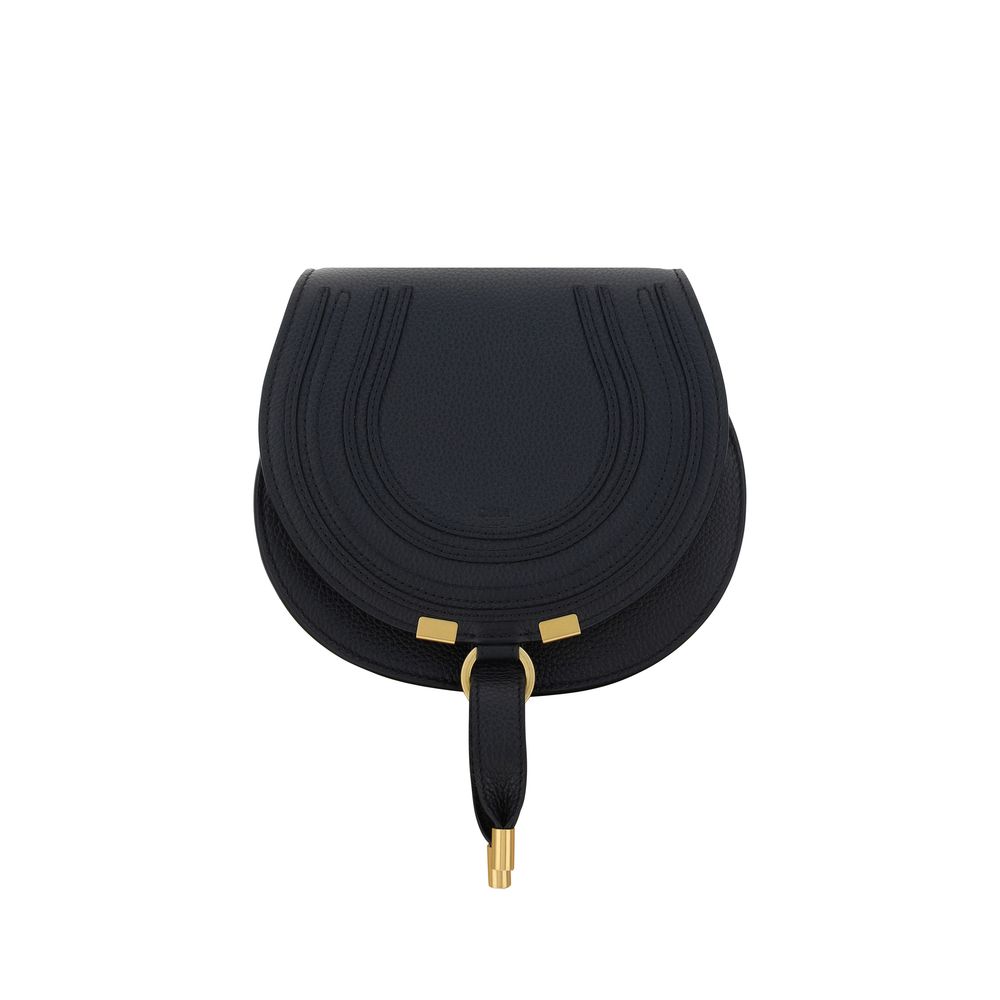 Small Shoulder Flap Bag by Chloé for women in bos taurus calf leather black & signature features a effortless chic silhouette with a secure flap & magnetic, ample , and versatile shoulder-strap & adjustable-strap for a effortless chic finish.