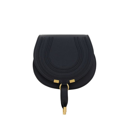 Small Shoulder Flap Bag by Chloé for women in bos taurus calf leather black & signature features a effortless chic silhouette with a secure flap & magnetic, ample , and versatile shoulder-strap & adjustable-strap for a effortless chic finish.