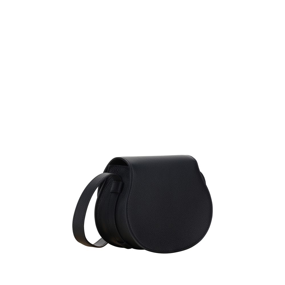 Small Shoulder Flap Bag by Chloé for women in bos taurus calf leather black & signature presents a versatile silhouette, showcasing a secure flap & magnetic and versatile with versatile shoulder-strap & adjustable-strap for a sophisticated look.