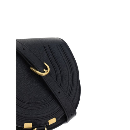 Small Shoulder Flap Bag by Chloé for women in bos taurus calf leather black & signature features an effortlessly chic silhouette with a secure flap & magnetic, ample , and versatile shoulder-strap & adjustable-strap for effortlessly chic everyday luxury.