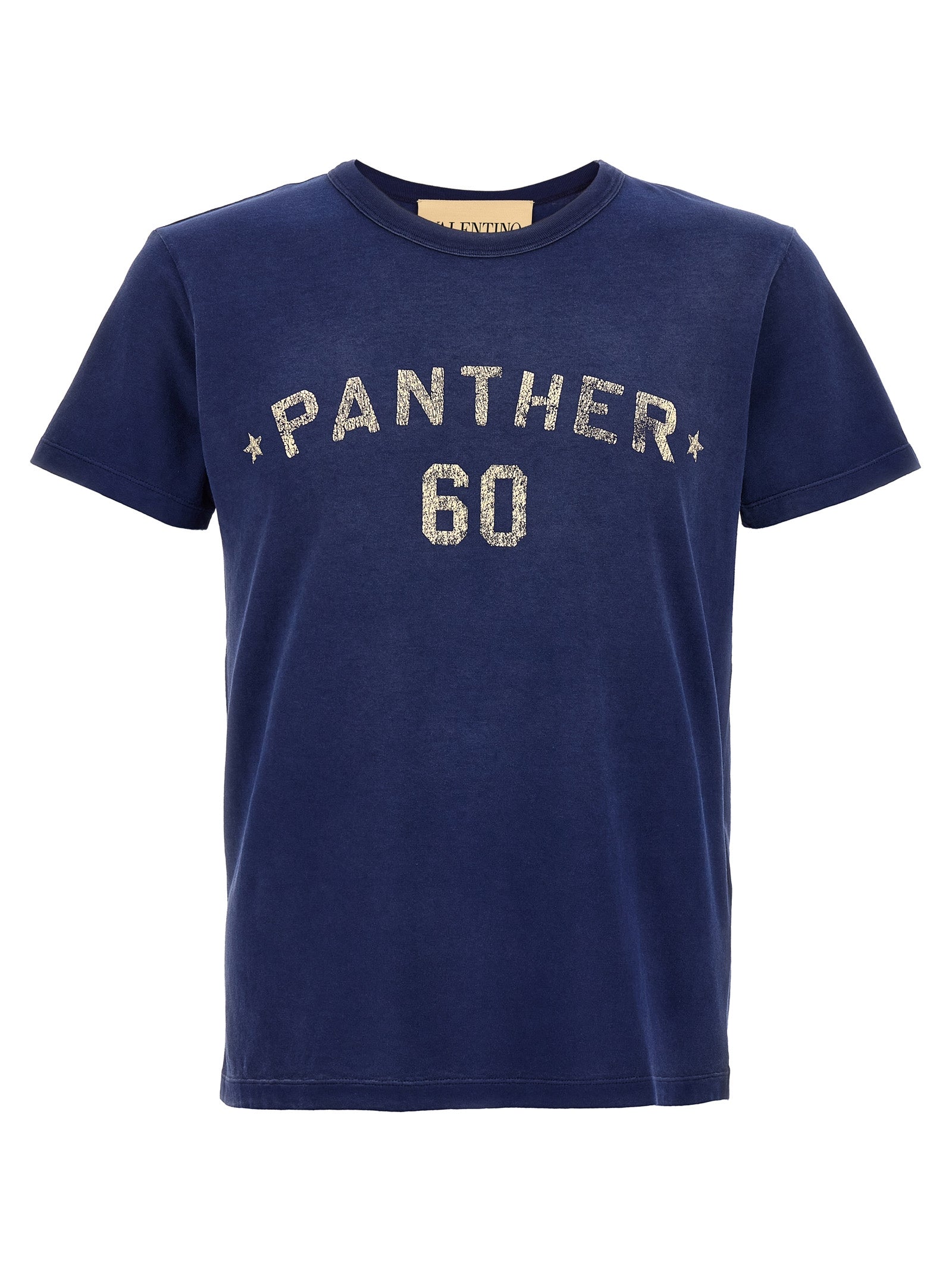 Activewear T-Shirt by Valentino Garavani for men in cotton blue & print features a versatile silhouette, showcasing a versatile crew neckline and short-sleeve detailed with high-performance for a premium look.