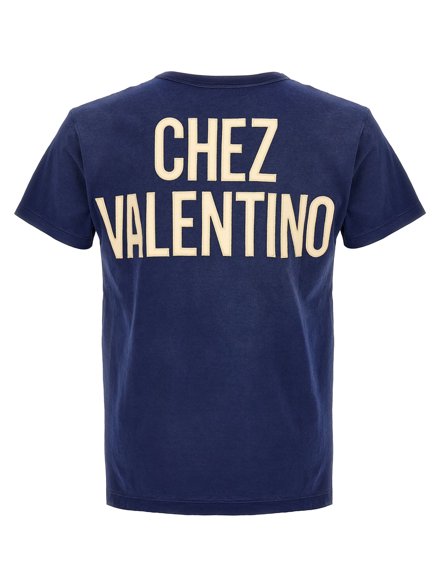 Activewear T-Shirt by Valentino Garavani for men in cotton blue & print features an contemporary design with , a length, and a contemporary crew neckline.