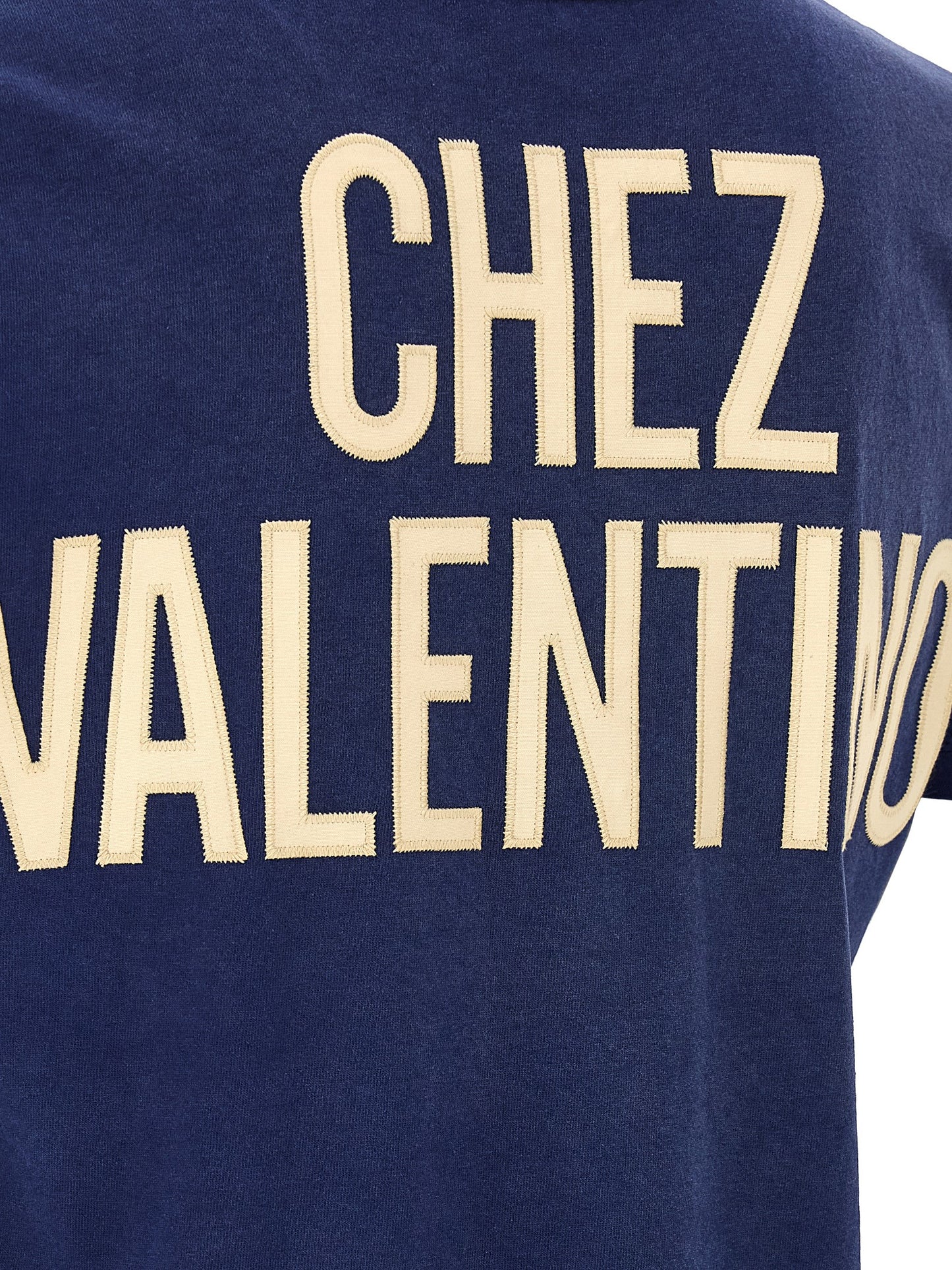 Activewear T-Shirt by Valentino Garavani for men in cotton blue & print features a versatile silhouette, showcasing a versatile and detailed with high-performance for a premium look.