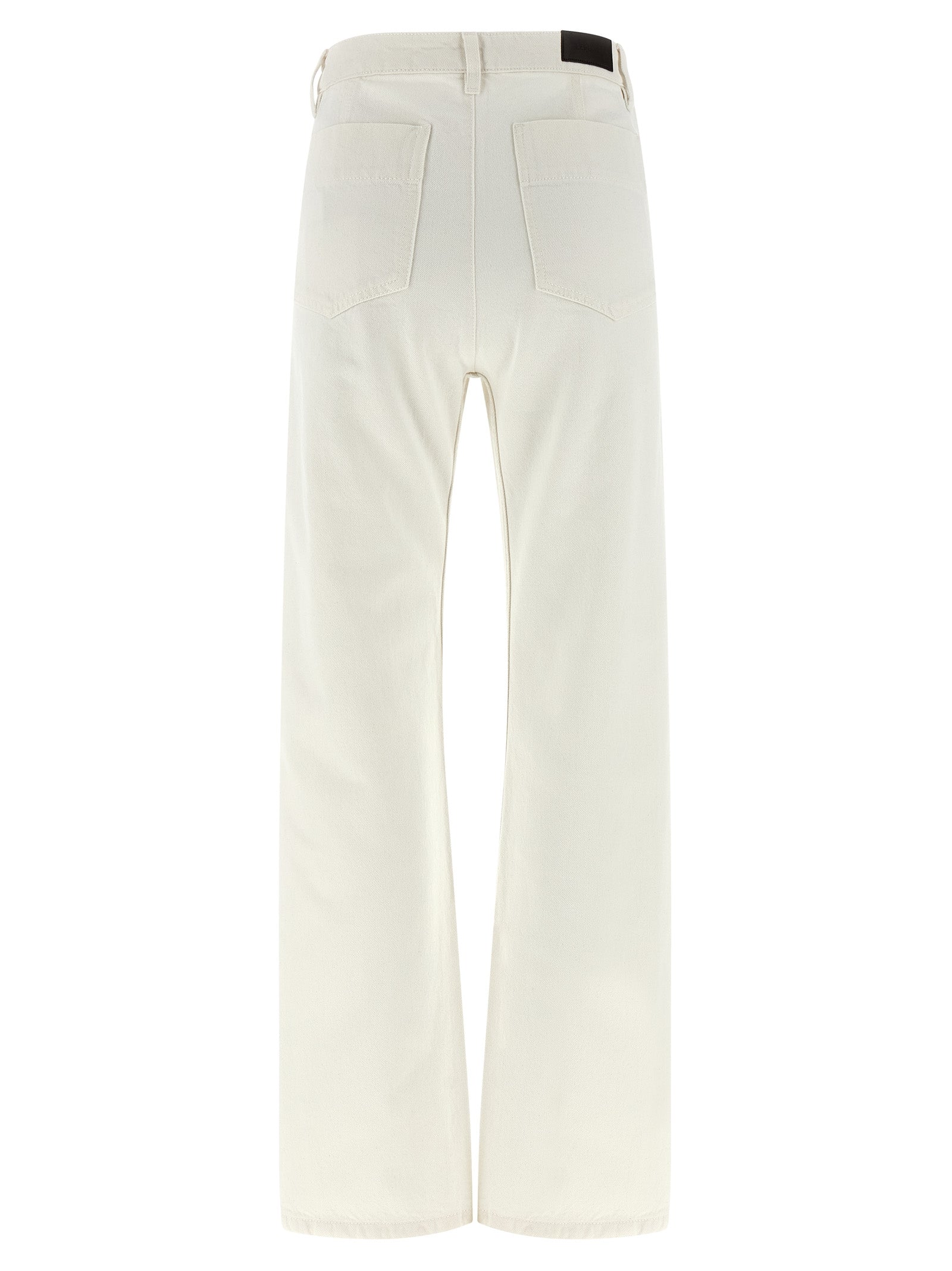 Jeans by Lemaire for women in denim cotton white features an sophisticated high rise and straight-leg with a precise long, creating a sophisticated and sophisticated silhouette.