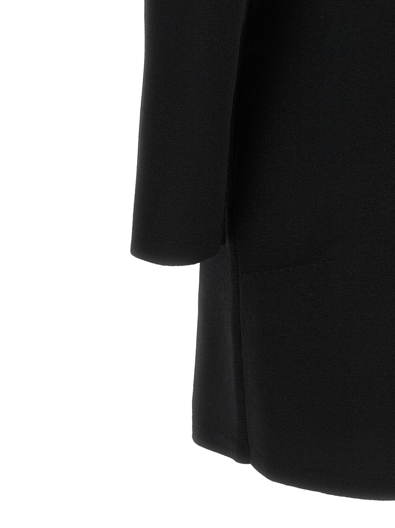 Dress by Elisabetta Franchi for women in polyamide & viscose black & gold showcases a striking silhouette, elegantly detailed with a , refined , and a striking short mini for a striking finish.