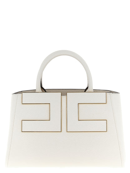 Tote Bag by Elisabetta Franchi for women in polyester polyurethane leather white features an sumptuous Polyester Polyurethane Leather Tote Bag design with a secure , ample , and versatile shoulder-strap & adjustable-strap for an sumptuous finish.