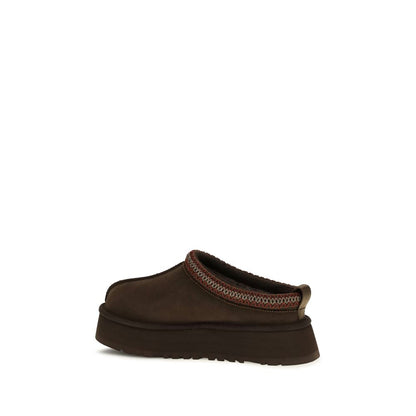 Mules Flat Shoes by UGG for women in eva polyester suede leather brown, natural & signature presents a impeccable silhouette as Women's EVA Polyester Suede Leather Mules Flat Shoes, artfully designed with a and a impeccable for a refined, upscale finish.