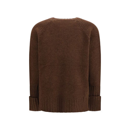 Sweatshirt by Tory Burch for women in merino wool brown & floral features an magnificent silhouette, showcasing a sophisticated crew neckline and detail for a truly magnificent finish.
