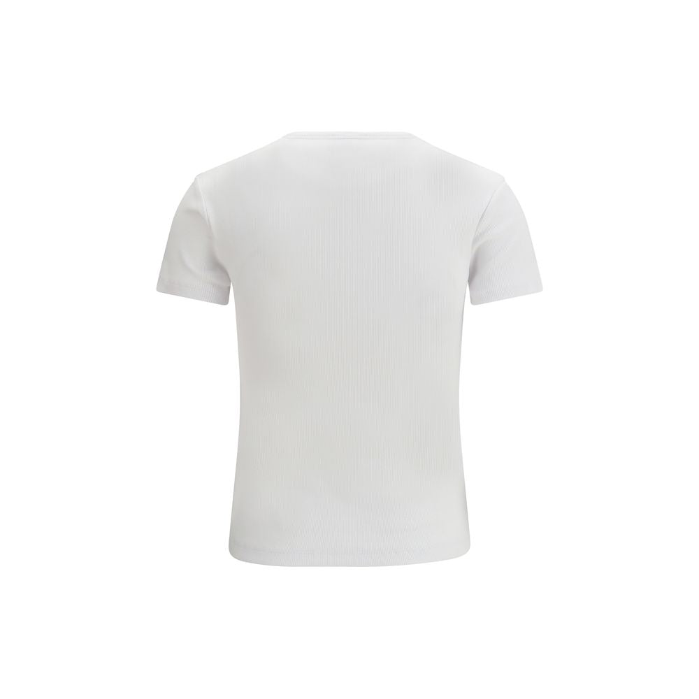 T-Shirt by Off-White for women in stretch cotton white features an on trend silhouette, perfectly showcasing a on trend and for an elevated aesthetic.