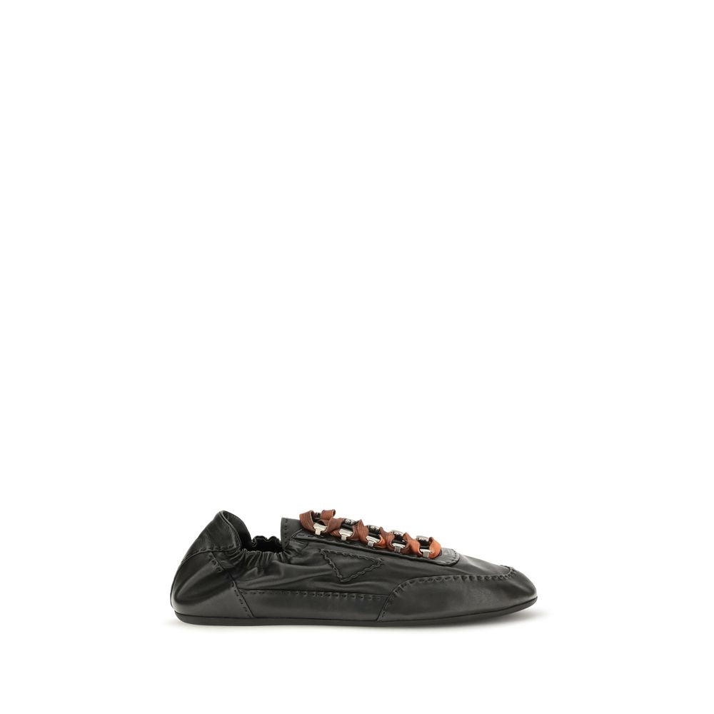 Athletic Sneakers Prada men nappa leather & rubber black & patterned featuring a avant-garde Men's Athletic Nappa Leather & Rubber Sneakers design with a avant-garde athletic style for a refined finish.