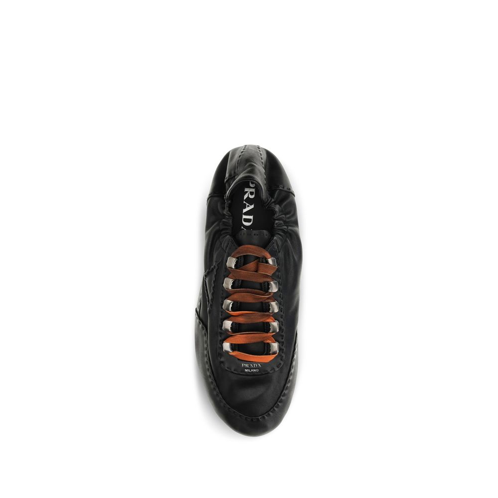 Athletic Sneakers Prada men nappa leather & rubber black & patterned featuring a avant-garde Men's Athletic Nappa Leather & Rubber Sneakers design with a avant-garde athletic style for a refined finish.