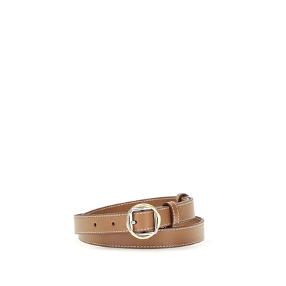 Belt by Jacquemus for women in bos taurus calf leather beige, gold, silver & signature features a bohemian chic silhouette, showcasing the bohemian chic Bos Taurus Calf Leather Belt design with a sophisticated bohemian chic finish.