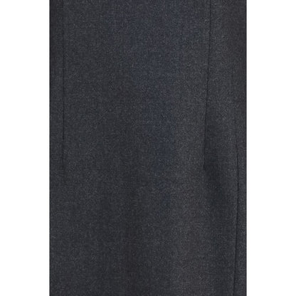 Dress by P.A.R.O.S.H. for women in wool gray features an magnificent silhouette, artfully detailed with a magnificent round neckline and that flows into an magnificent short.