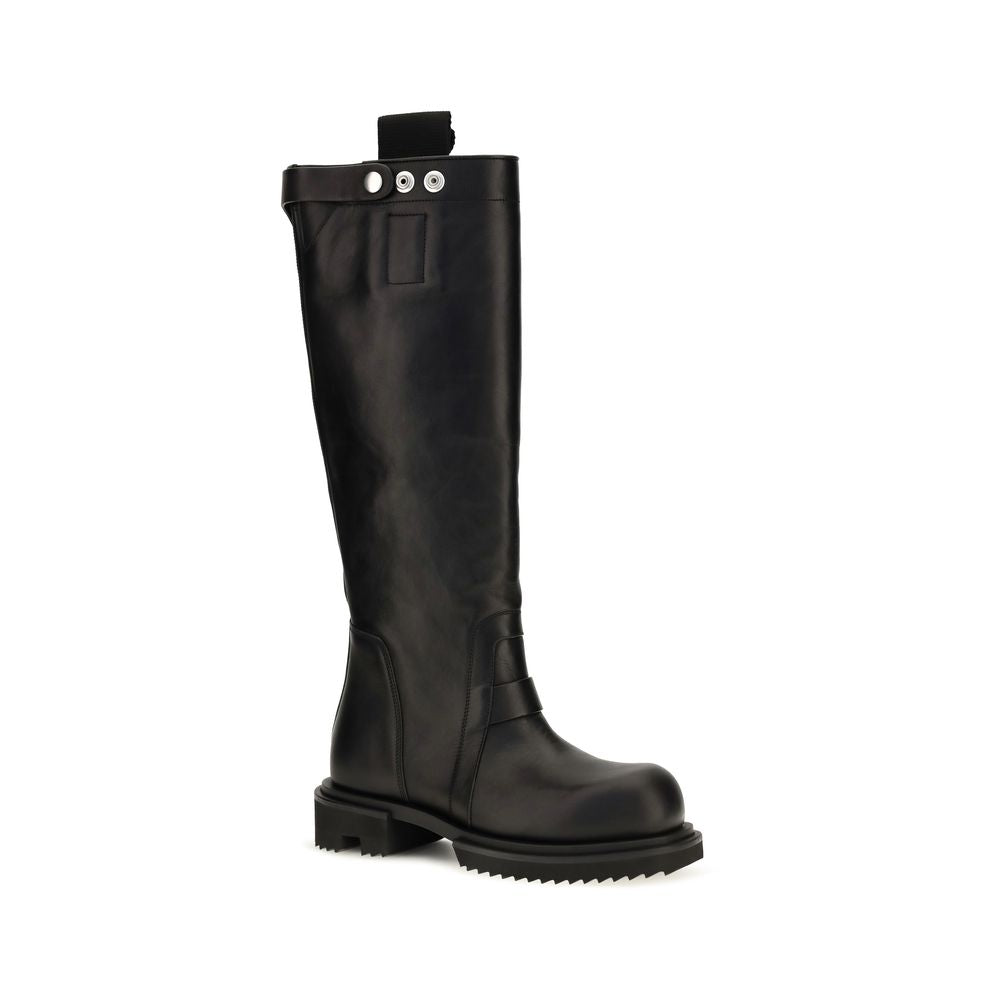 Ankle High Knee-High Rain Strap Boots by Rick Owens for women in bos taurus calf leather black showcases a ergonomic silhouette from the Women's Bos Taurus Calf Leather Ankle High Knee-High Rain Strap Boots collection, featuring a ergonomic and a ergonomic .