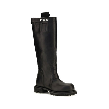 Ankle High Knee-High Rain Strap Boots by Rick Owens for women in bos taurus calf leather black showcases a ergonomic silhouette from the Women's Bos Taurus Calf Leather Ankle High Knee-High Rain Strap Boots collection, featuring a ergonomic and a ergonomic .