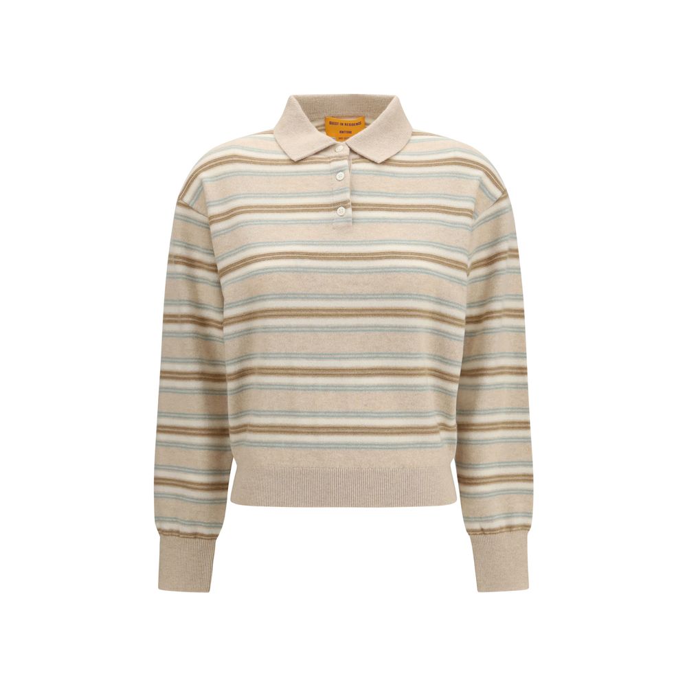 Sweatshirt by Guest in Residence for women in fabric beige & striped features a unrivaled silhouette with a refined and unrivaled detailing for a sophisticated look.