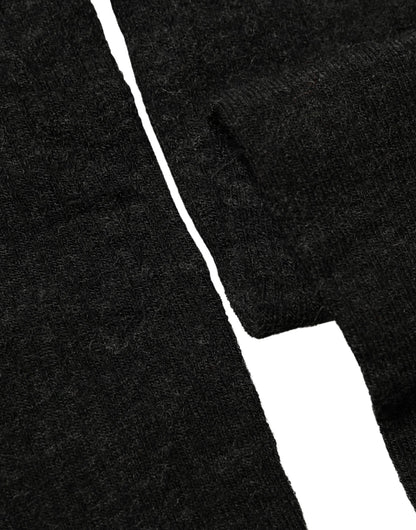 Dolce & Gabbana Black Wool Over Calf Long Women Accessory Socks
