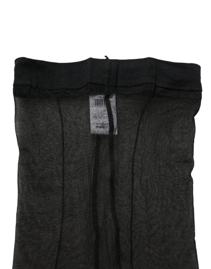 Dolce & Gabbana Black Nylon Tights Stocking Pantyhose Socks