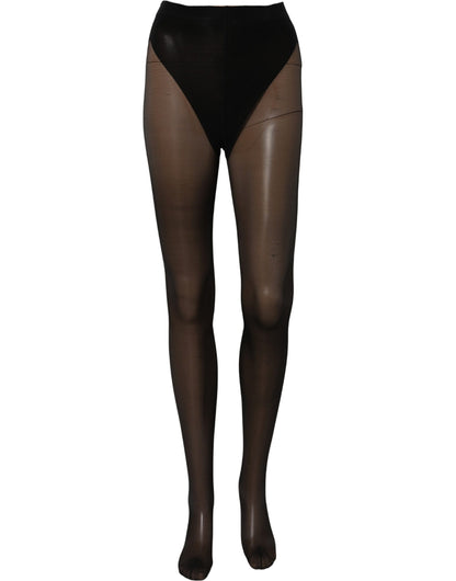 Dolce & Gabbana Black Nylon Sheer Tights Stockings Pantyhose Socks