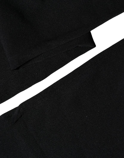 Dolce & Gabbana Black 100% Nylon Thigh High Stockings Socks