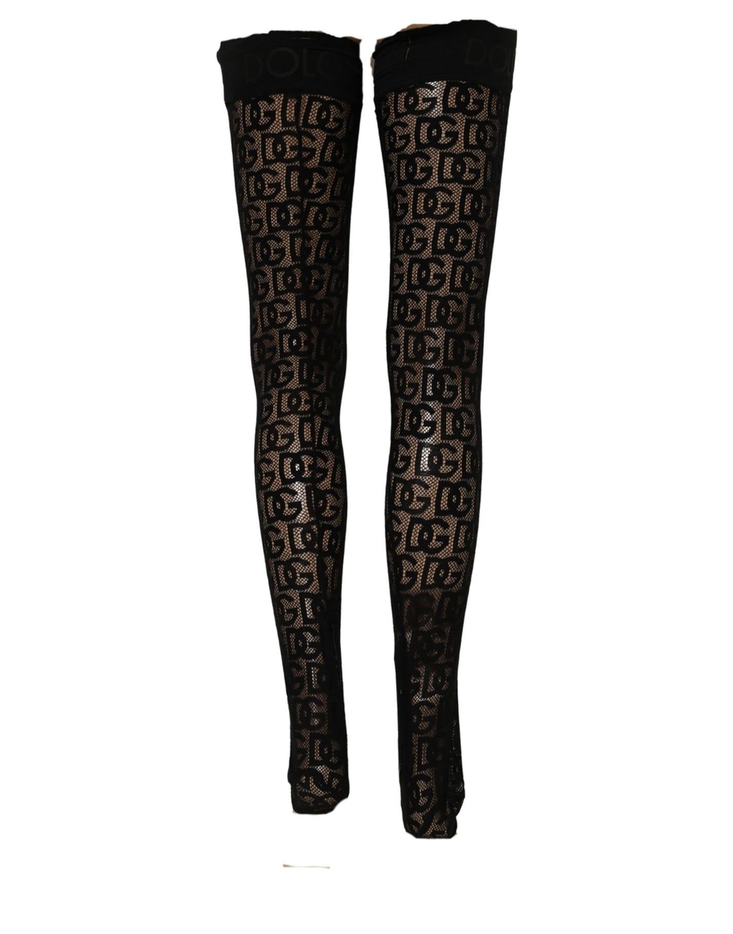 Dries Van Noten Violet Floral Fishnet Tights Stockings Pantyhose Socks