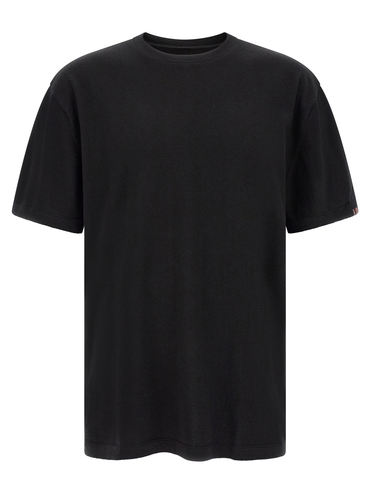 Activewear T-Shirt by Extreme Cashmere for men in cashmere cotton blend multicolor features an contemporary design with , a short-sleeve length, and a contemporary crew neckline.