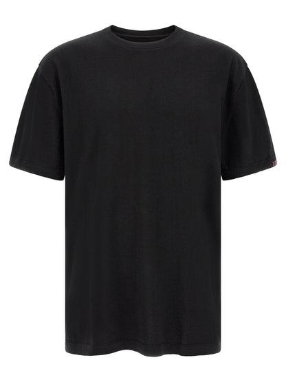 Activewear T-Shirt by Extreme Cashmere for men in cashmere cotton blend multicolor features an contemporary design with , a short-sleeve length, and a contemporary crew neckline.