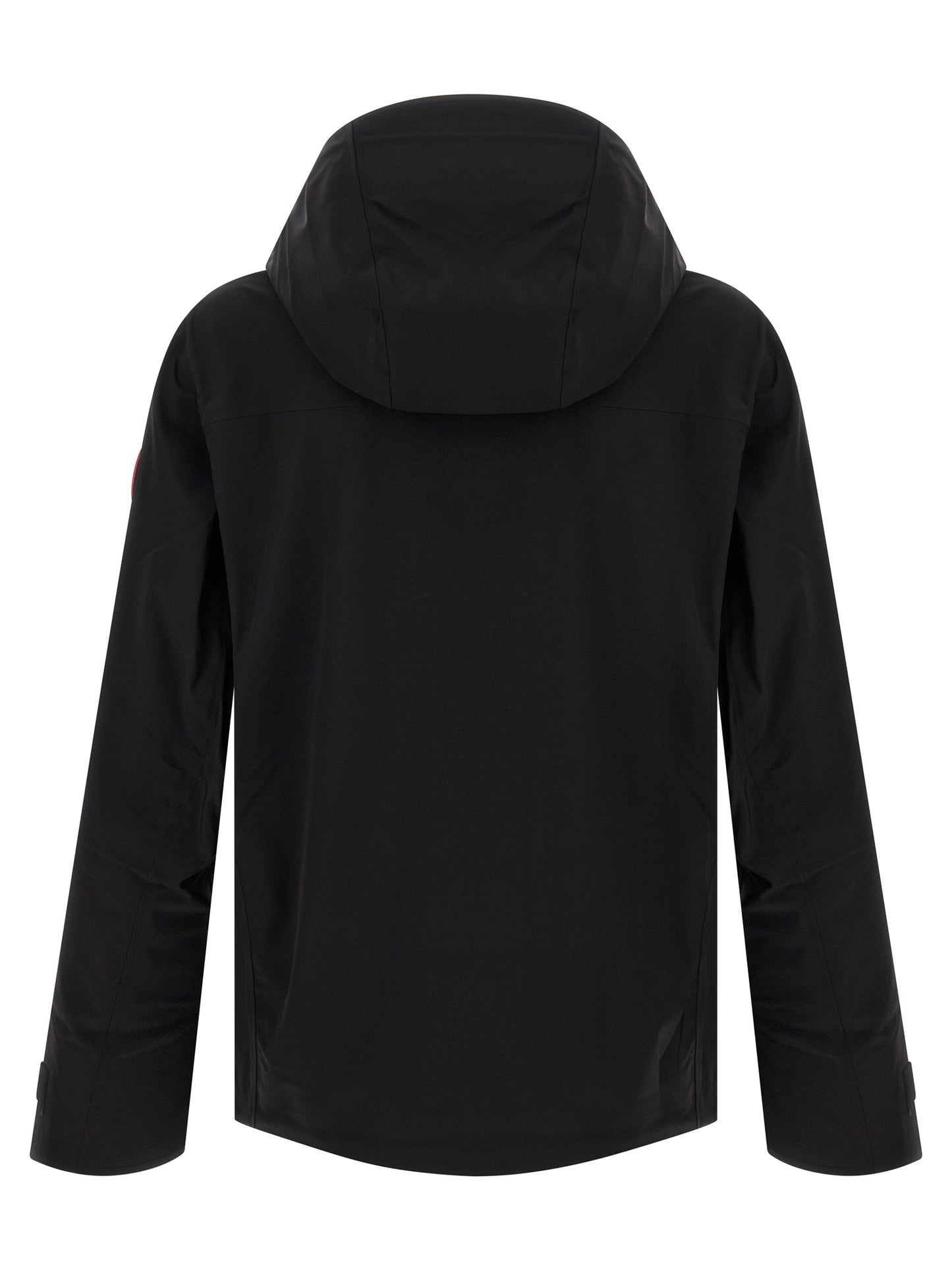 This Hooded Rain Coat by Canada Goose for men in stretch polyamide black presents a weatherproof silhouette, meticulously detailed with water-resistant, pockets, hooded & windproof and a weatherproof hooded neckline for a truly weatherproof finish.