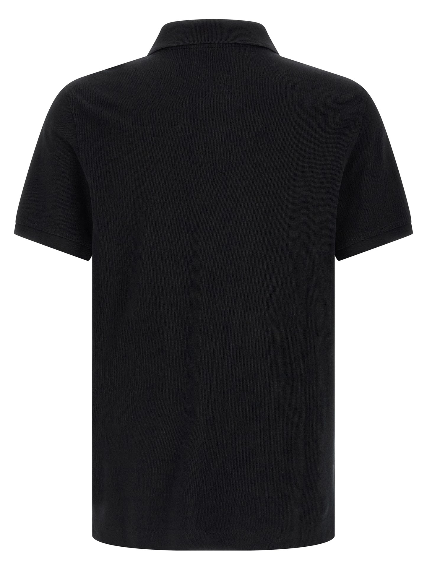 Polo Shirt by Canada Goose for women in cotton black showcases a sharp silhouette, detailed with a refined asymmetric neckline and sharp for a sophisticated finish.