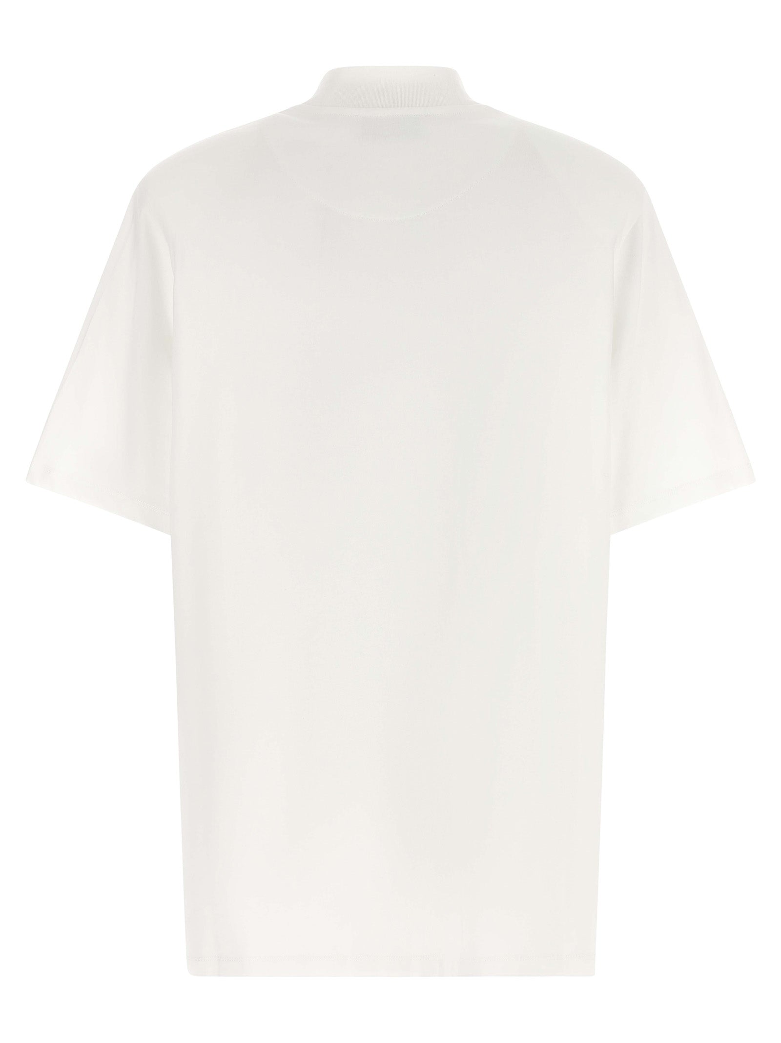 T-Shirt by The Attico for women in cotton white features an on trend silhouette, perfectly showcasing a on trend and mock neckline for an elevated aesthetic.