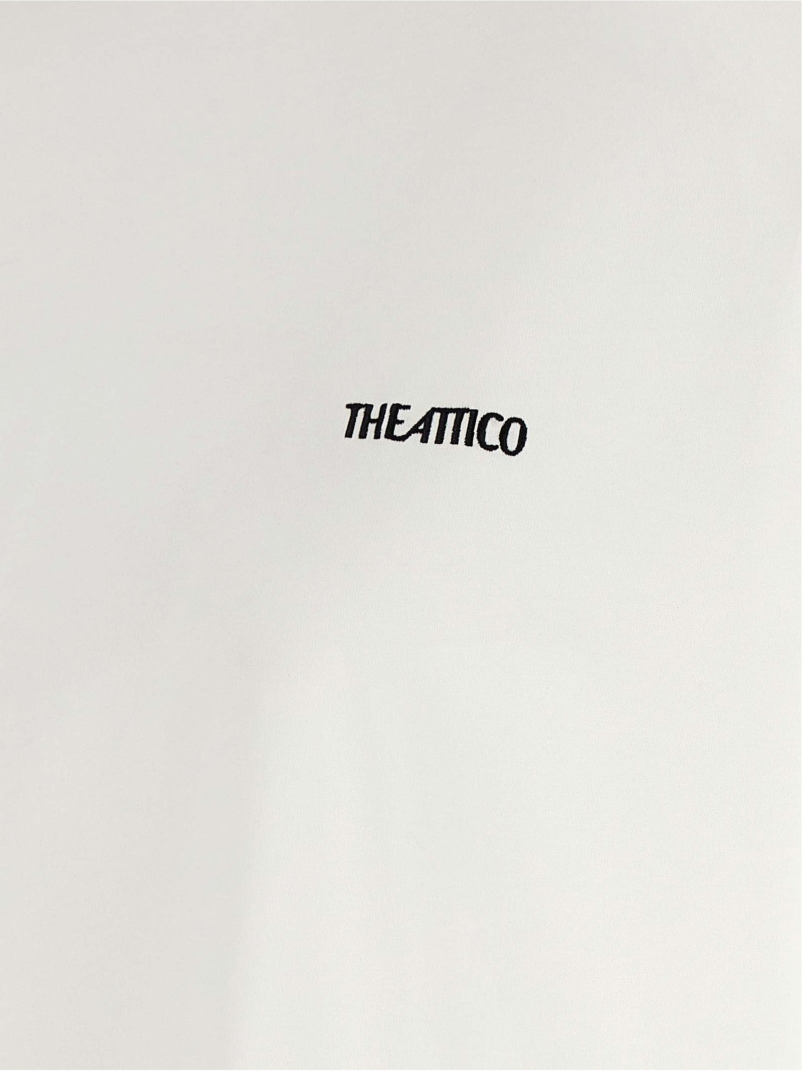T-Shirt by The Attico for women in cotton white showcases a chic silhouette, artfully detailed with a chic and for a chic finish.