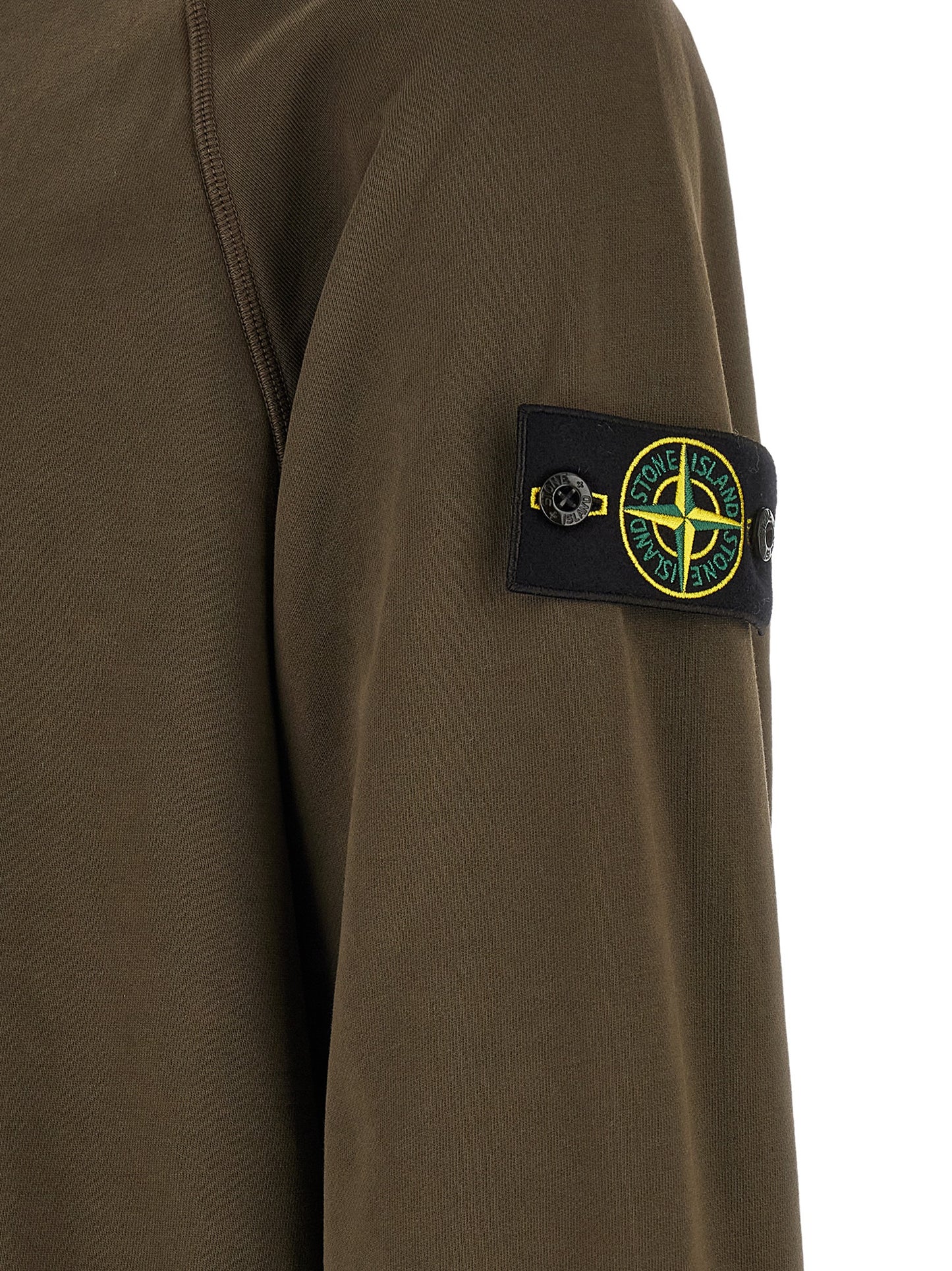 Sweatshirt by Stone Island for men in cotton charcoal, gray & signature features a unrivaled silhouette with a refined and unrivaled detailing for a sophisticated look.