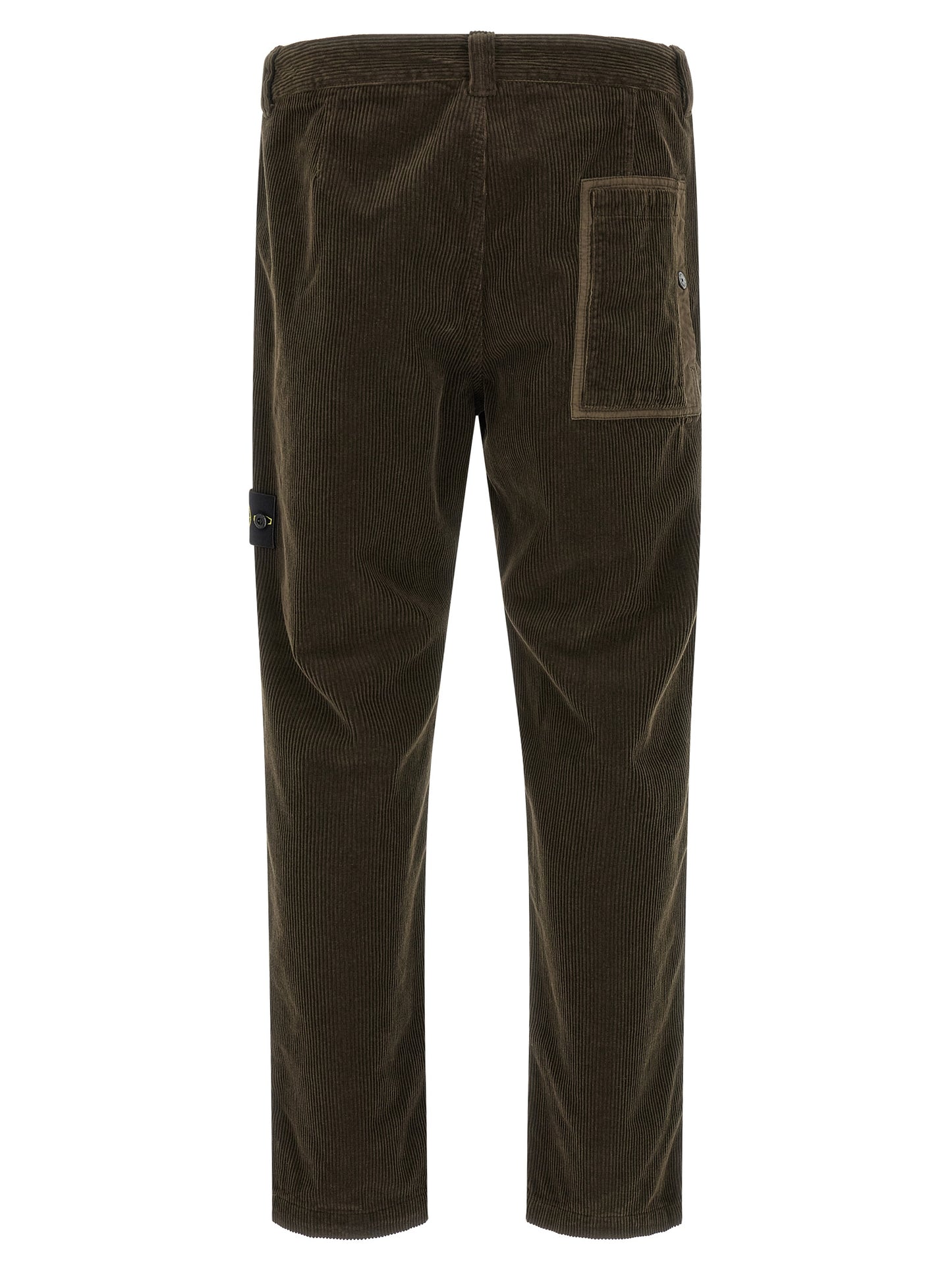 Casual Pants by Stone Island for men in organic cotton corduroy canvas charcoal & gray presents a refined pantology silhouette, artfully defined by a refined pantology , long, and a sophisticated .