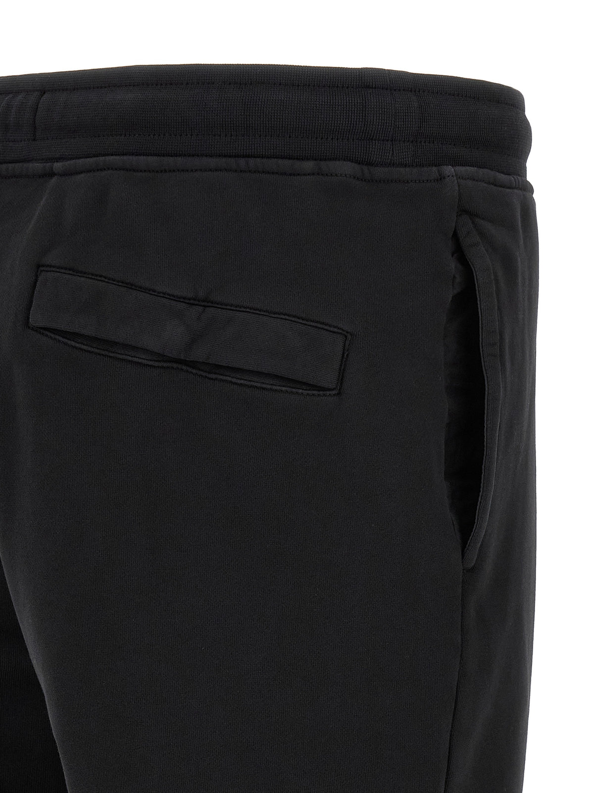 Stone Island Aren Men's Tapered Leg Cotton Joggers - Black Signature