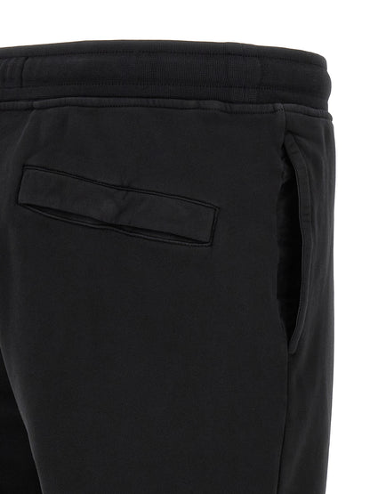 Stone Island Aren Men's Tapered Leg Cotton Joggers - Black Signature