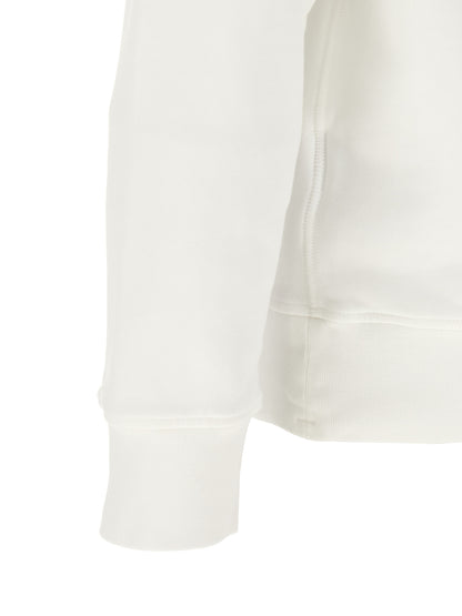 Sweatshirt by Stone Island for men in organic cotton white features an magnificent silhouette, showcasing a sophisticated and detail for a truly magnificent finish.