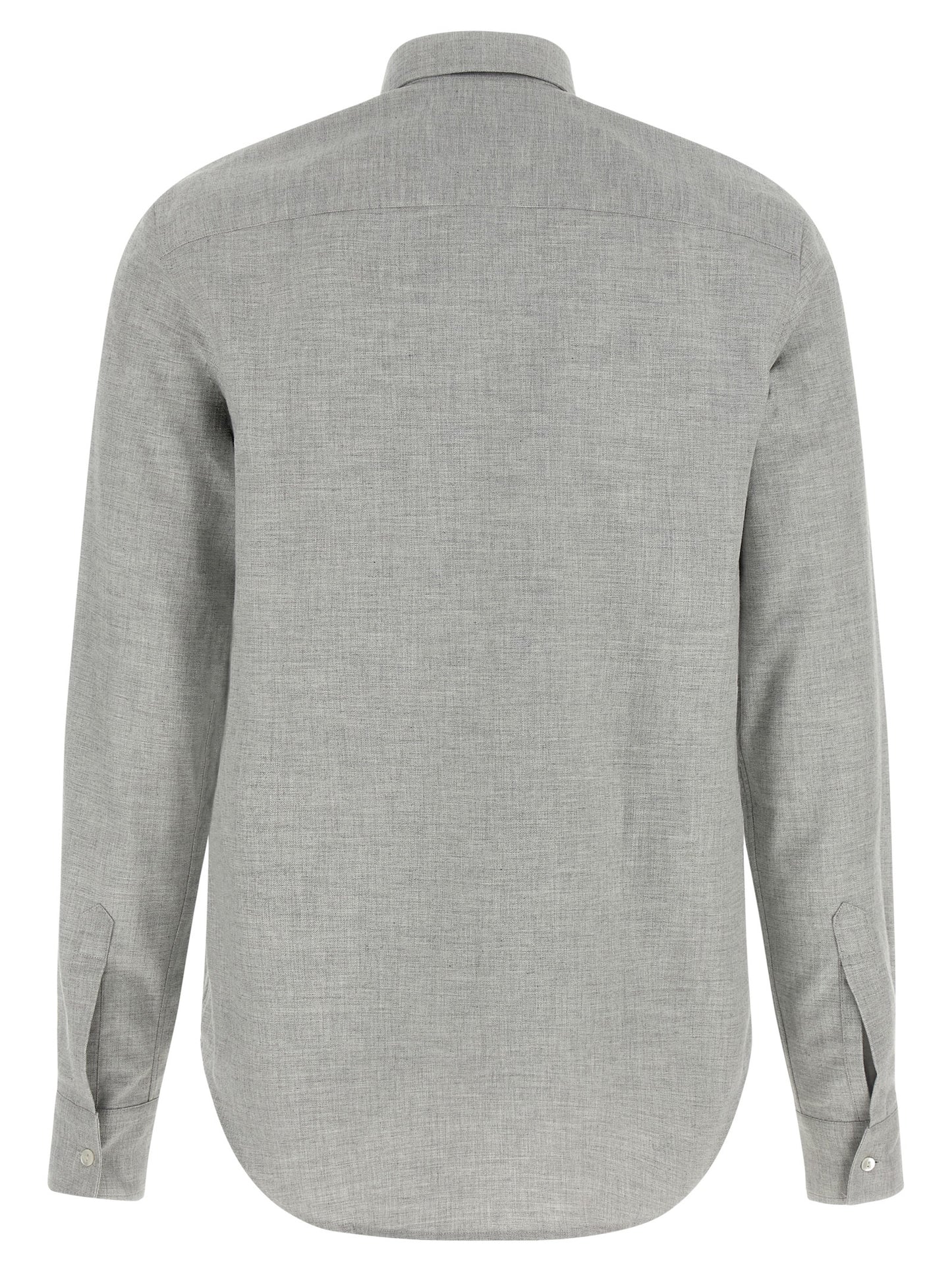 Blouse by XACUS for women in cotton flannel gray, featuring a nuanced and nuanced for a sophisticated finish.