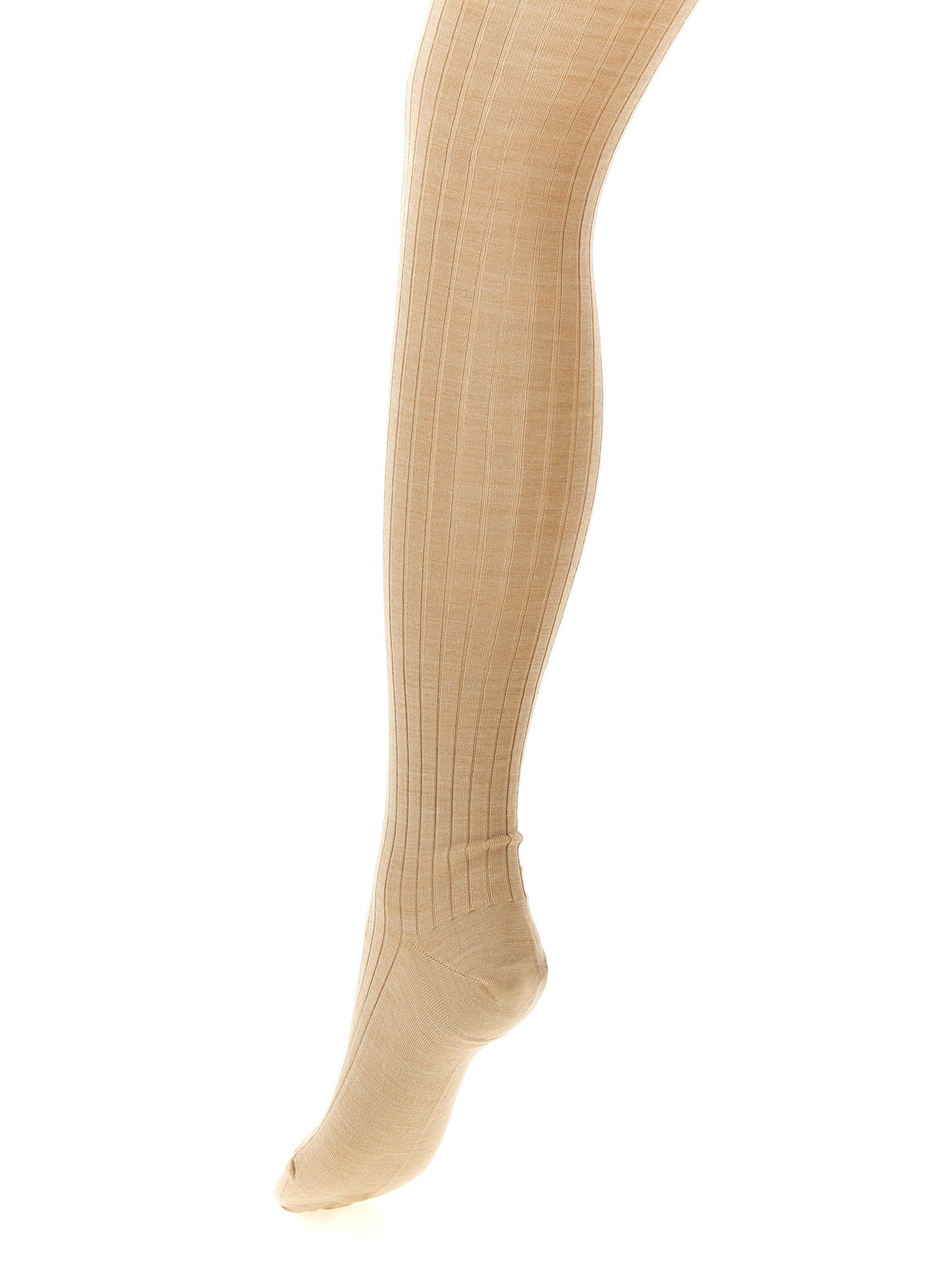 Hosiery by Jil Sander for women in polyamide wool beige features a nuanced finish, elegantly showcasing the sophisticated Women's Polyamide Wool Hosiery design with a nuanced fit and refined style.