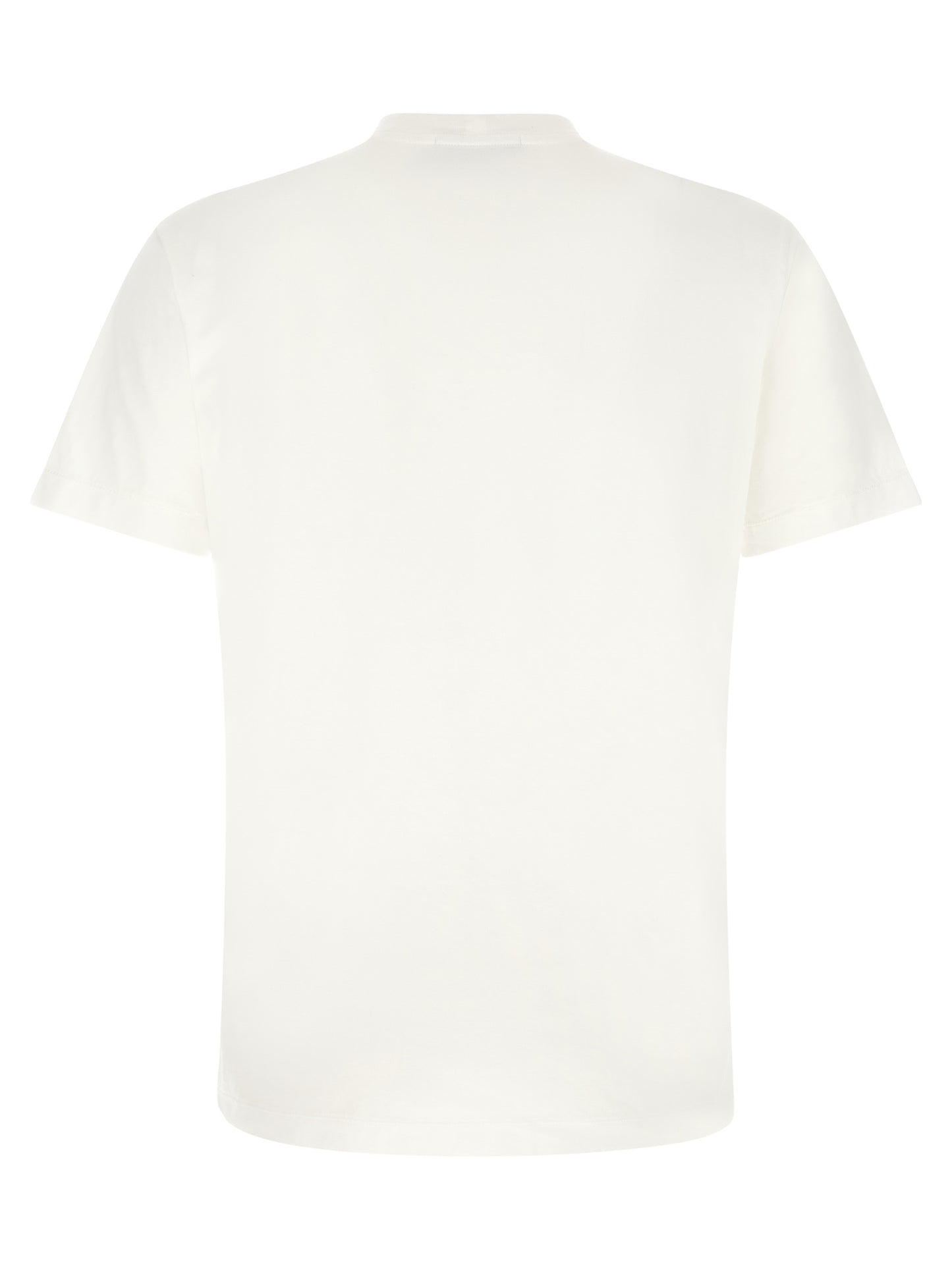 T-Shirt by Stone Island for men in cotton white showcases a chic silhouette, artfully detailed with a chic and for a chic finish.