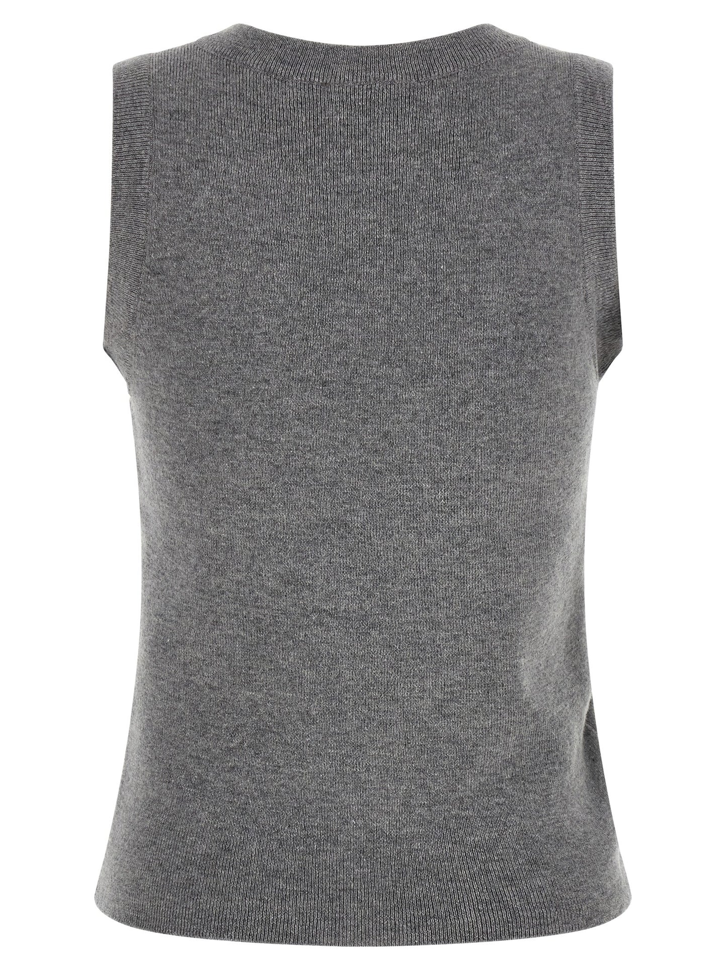 Sweater by Giuseppe Di Morabito for women in virgin wool & crystal gray showcases a sumptuous silhouette, artfully finished with a sumptuous round neckline and for a sophisticated, sumptuous look.