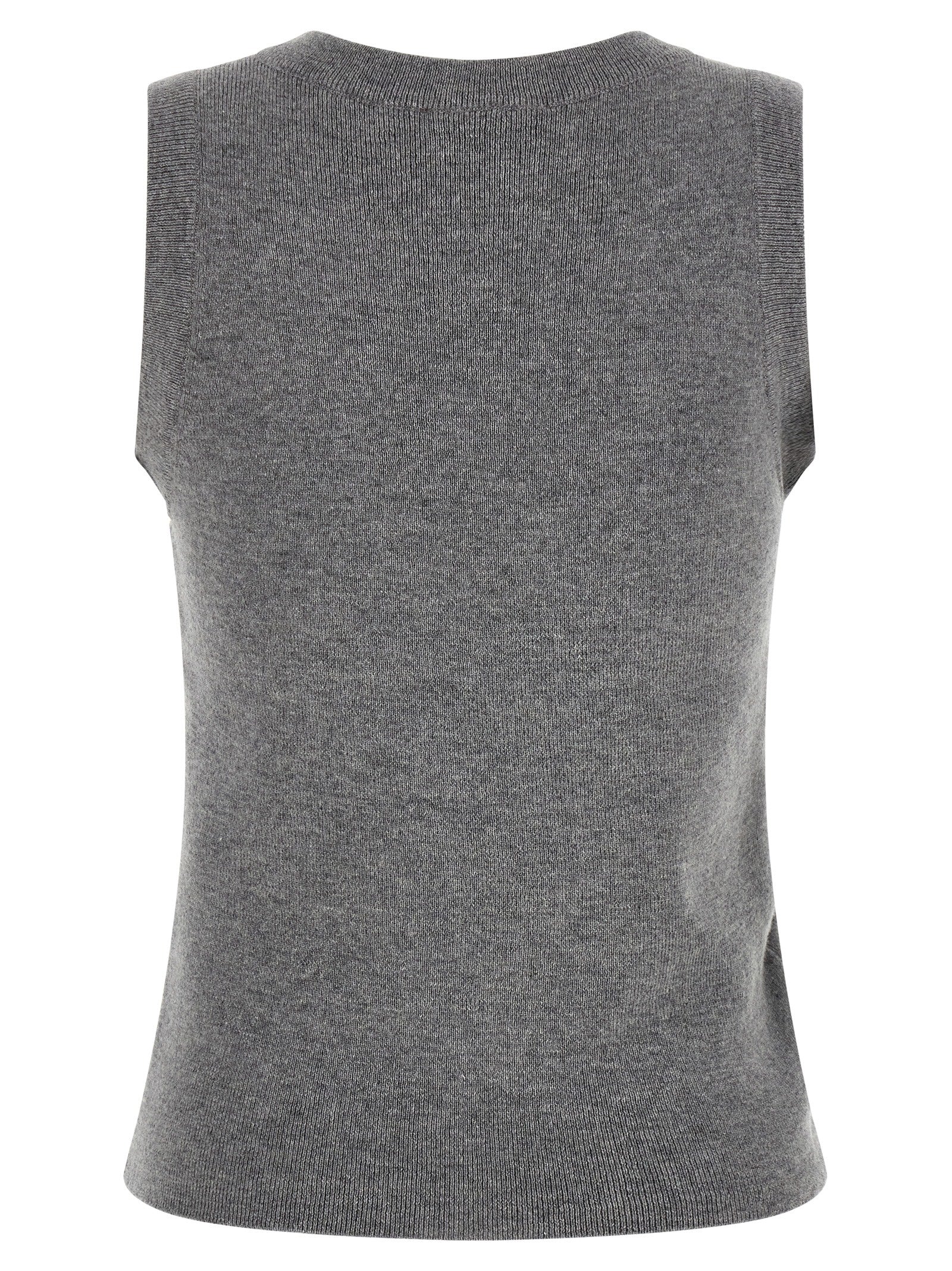 Sweater by Giuseppe Di Morabito for women in virgin wool & crystal gray showcases a sumptuous silhouette, artfully finished with a sumptuous round neckline and for a sophisticated, sumptuous look.
